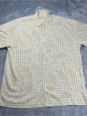 Tommy Bahama 100% Silk Paisley Floral Shirt XL